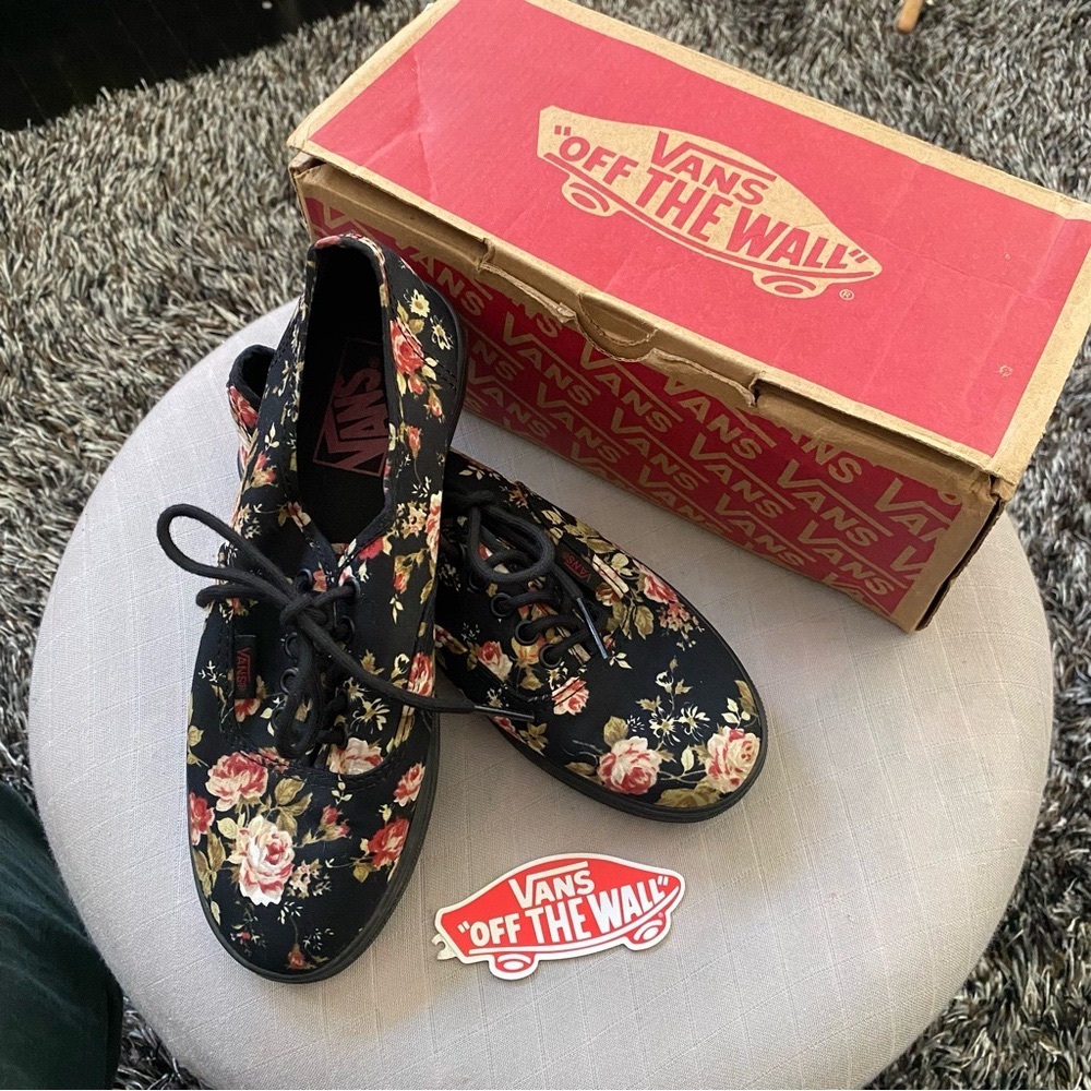 Vans Authentic Low Pro Floral Shoes Sneakers - Picture 1 of 9